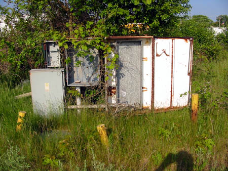 Scio Drive-In Theatre - Electrical Panel - Photo From Water Winter Wonderland